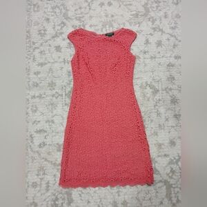 Ralph Lauren Pink Floral Dress ~ In A Womens Size 8